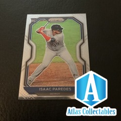 ISAAC PAREDES 2021 Panini Prizm ROOKIE CARD #43 Detroit Tigers